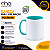 Caneca de Polímero Interior e Alça Verde Tiffany 325ml - Para Sublimação - Imagem 1