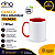 Caneca de Polímero Interior e Alça Vermelha 325ml - Para Sublimação - Imagem 1