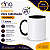 Caneca de Polímero Interior e Alça Preta 325ml - Para Sublimação - Imagem 1