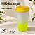 Copo Buck 500ml Degradê com Tampa Amarela - Imagem 1