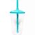 Copo Twister 500ml Transparente com tampa e canudo Verde Tiffany - Imagem 1
