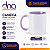 Caneca Cerâmica 325ml com Alça e Interior Lilás - Para Sublimação - Imagem 1