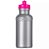 Squeeze de Plástico Prata c/ Prime 500ml com tampa Pink - Sem Gravação - Imagem 1