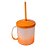 Caneca Kids Canudo 325ml Degradê Laranja - Imagem 1