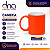 Caneca Cerâmica 325ml Laranja Neon Fosca - Para Sublimação - Imagem 1