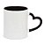Caneca Cerâmica C\ Alça Coração Interior Preta 325ml Metanox - Imagem 1