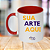 Caneca Personalizada Alça e Interior Vermelha "Sua Arte Aqui" - Imagem 1