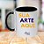 Caneca Personalizada Alça e Interior Preta "Sua Arte Aqui" - Imagem 1