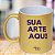 Caneca Personalizada Perolada Dourada "Sua Arte Aqui" - Imagem 2