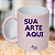 Caneca Personalizada Delicadinha Rosa Fosca "Sua Arte Aqui" - Imagem 1