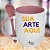 Caneca Personalizada Cônica com Colher Rosa "Sua Arte Aqui" - Imagem 1