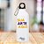 Garrafa de Alumínio Branca com Tampa Mosquete 500ml Personalizada "Sua Arte Aqui" - Imagem 1