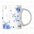 Caneca Personalizada Mãe, Eu Te Amo (Floral Azul) - Imagem 2