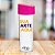 Squeeze Transparente Acqua Bio Tampa Rosa Personalizada "Sua Arte Aqui" - Imagem 1