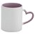 Caneca Cerâmica com Alça Coração Interior Lilás 325ml JKB - Imagem 1