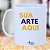 Caneca Personalizada de Polímero Branca "Sua Arte Aqui" - Imagem 1