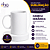 Caneca Cerâmica 325ml Branca para Sublimação - Imagem 1