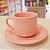 Xícara Rosa Brilho 180ml com Pires - Imagem 3