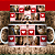 Caneca Personalizada 6 Fotos com coração vermelho - Imagem 1