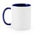 Caneca Cerâmica 325ml com Alça e Interior Azul Escuro JKB - Imagem 1