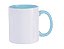 Caneca Cerâmica 325ml com Alça e Interior Azul Bebê JKB - Imagem 1