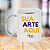 Caneca Personalizada Branca com Alça e Borda Prata Metalizada "Sua Arte Aqui" - Imagem 1