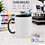 Caneca Cerâmica 325ml com Alça e Interior Verde Escuro - Imagem 1