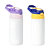 Garrafa Kids Alumínio Bico Retrátil Silicone Tampa Roxo e Rosa 500ml - Imagem 3