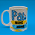 Caneca Personalizada Fitness Pai Da "" e Da "" - Imagem 1