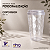 Copo Buck 300ml Transparente Glitter com Tampa Cinza - Imagem 1