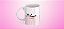 Caneca Personalizada Padrinhos de Batismo (Rosa) - Imagem 1