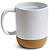 Caneca Cerâmica Branca Base em Cortiça para Sublimação 400ml - Live - Imagem 1