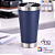 Copo Térmico com Abridor 473ml - Cor Azul Escuro - Imagem 1