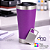 Copo Térmico com Abridor 473ml - Cor Roxa - Imagem 1