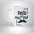 Caneca Personalizada Feliz dia dos pais + bigode - Imagem 1