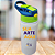 Garrafa Kids Alumínio Bico Retrátil Silicone Tampa Verde Menta e Azul 600ml Personalizada "Sua Arte Aqui" - Imagem 1