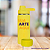 Garrafa Térmica Inox 800ml + Base De Silicone - (sua arte aqui) - Amarelo - Imagem 1