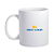 Caneca Cerâmica 325ml Branca Mecolour - Imagem 1