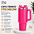 Copo Térmico com Tampa em Acrílico e Canudo - 1200ml - Rosa Claro - Imagem 1