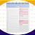 Planner para anotação c/50folhas 24x17cm - Azul - Imagem 1