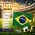 Brasil - Bandeira de Plástico 90x1.40cm - Imagem 1