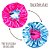 Touca de Cetim Dupla Face Ajustável Adulta + Xuxinha Scrunchie com Laço Rosa e Azul - Imagem 3