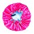 Touca de Cetim Dupla Face Ajustável Adulta + Xuxinha Scrunchie com Laço Rosa e Azul - Imagem 5