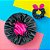 Touca de Cetim Dupla Face Ajustável Infantil + Xuxinha Scrunchie com Laço Preto e Rosa Pink - Imagem 1