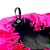 Touca de Cetim Dupla Face Ajustável Infantil + Xuxinha Scrunchie com Laço Preto e Rosa Pink - Imagem 7