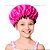 Touca de Cetim Dupla Face Ajustável Infantil + Xuxinha Scrunchie com Laço Preto e Rosa Pink - Imagem 2