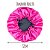 Touca de Cetim Dupla Face Ajustável Adulta + Xuxinha Scrunchie com Laço Preto e Rosa Pink - Imagem 8