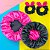 Kit Mãe e Filha 2 Toucas de Cetim Dupla Face Ajustável + 2 Xuxinhas Scrunchie com Laço Preto e Rosa Pink - Imagem 1