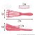 Escova de Cabelo Pente Polvo Cachos Definidos Multifuncional Desembaraçante Fitagem Rosa - Imagem 6