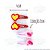Presilhas para Cabelo Pequenas (Tic Tac) com Enfeite Coração Rosa Vermelho 4 unid (2 pares) - Imagem 4